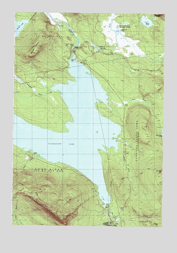 Little Bigelow Mountain, ME USGS Topographic Map