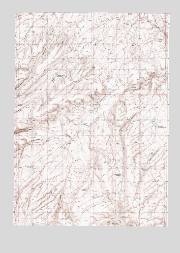 Little Black Canyon, OR USGS Topographic Map