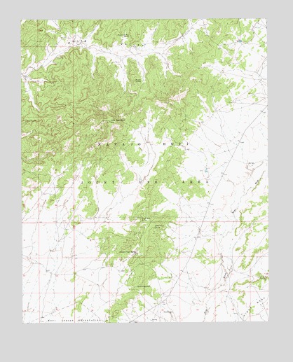 Little Black Spot Mountain, AZ USGS Topographic Map