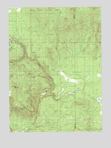 Little Chinquapin Mountain, OR USGS Topographic Map
