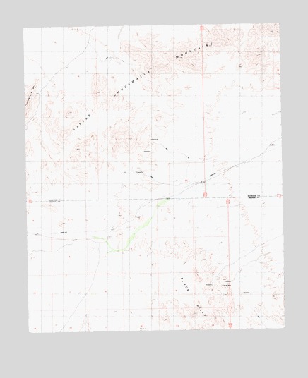 Little Chuckwalla Mountains, CA USGS Topographic Map