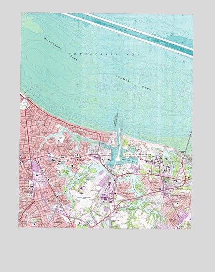 Little Creek, VA USGS Topographic Map