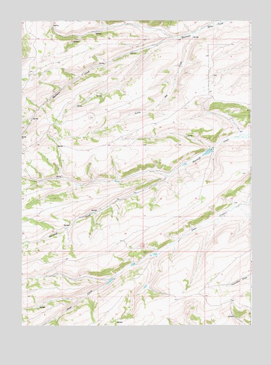 Little Dee Creek, WY USGS Topographic Map