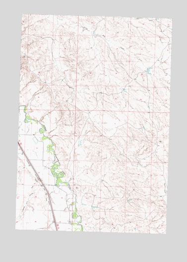 Little Dry Creek, MT USGS Topographic Map