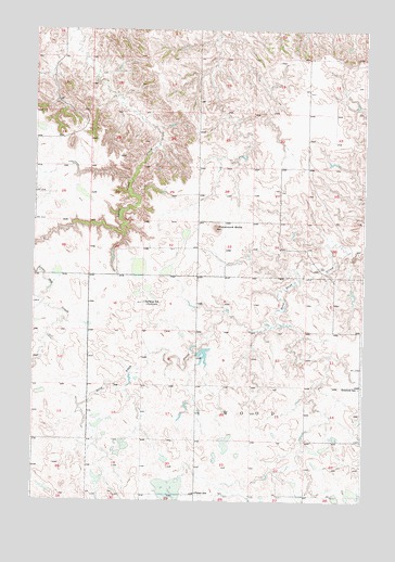 Little Eagle SE, SD USGS Topographic Map
