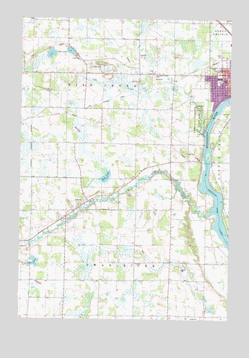 Little Falls West, MN USGS Topographic Map