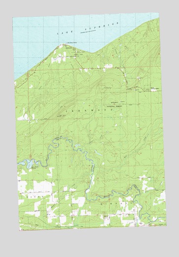 Little Girls Point, MI USGS Topographic Map