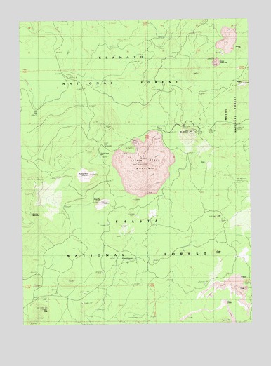 Little Glass Mountain, CA USGS Topographic Map