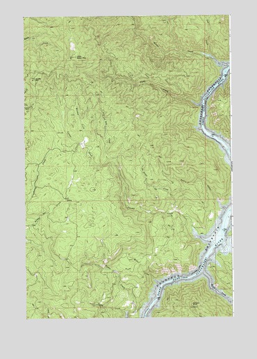 Little Green Mountain, ID USGS Topographic Map