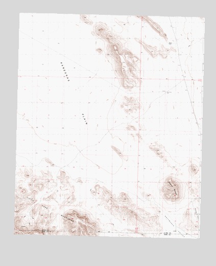Little Horn Mountains NE, AZ USGS Topographic Map