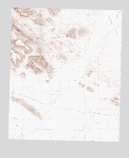 Little Horn Mountains SE, AZ USGS Topographic Map