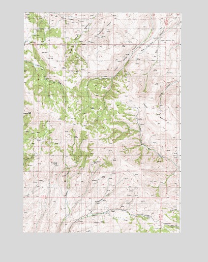 Little Lookout Mountain, OR USGS Topographic Map