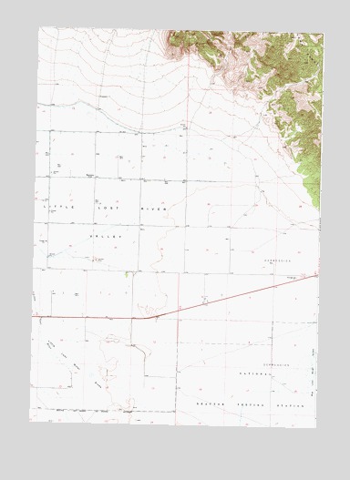 Little Lost River Sinks, ID USGS Topographic Map