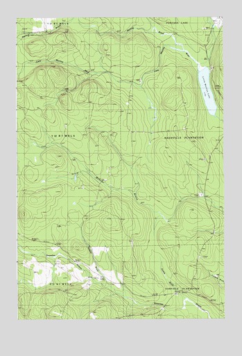 Little Machias Lake, ME USGS Topographic Map
