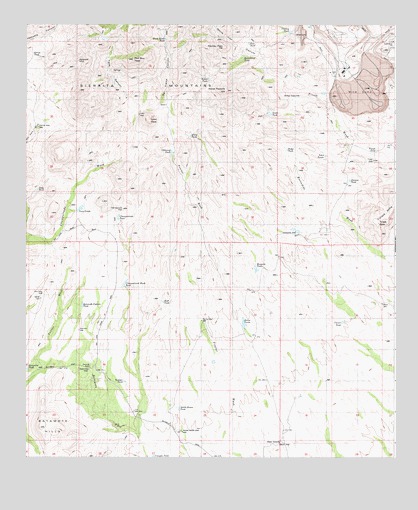 Batamote Hills, AZ USGS Topographic Map