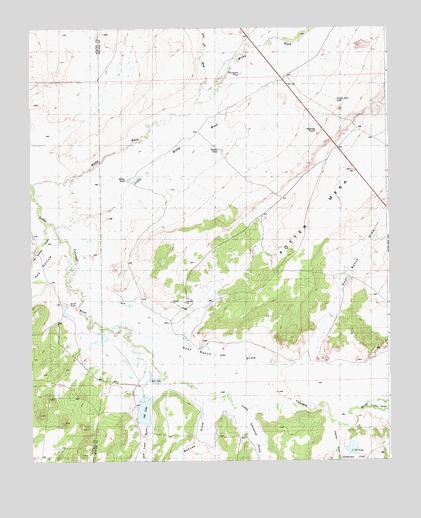 Little Milky Wash, AZ USGS Topographic Map