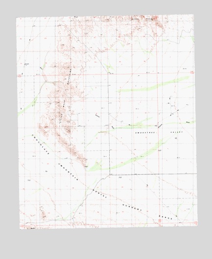 Little Mule Mountains, CA USGS Topographic Map