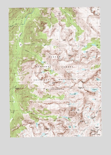 Little Park Mountain, MT USGS Topographic Map