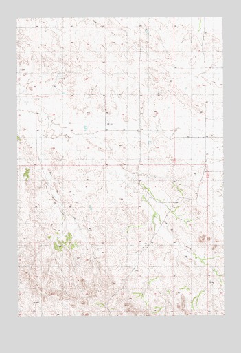 Little Pine Creek, MT USGS Topographic Map