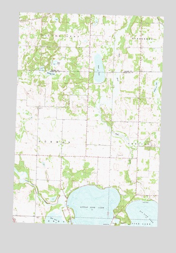 Little Pine Lake, MN USGS Topographic Map