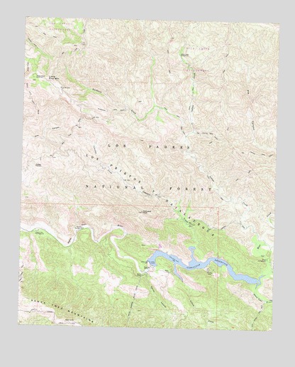 Little Pine Mountain, CA USGS Topographic Map