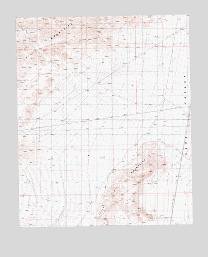 Little Piute Mountains, CA USGS Topographic Map
