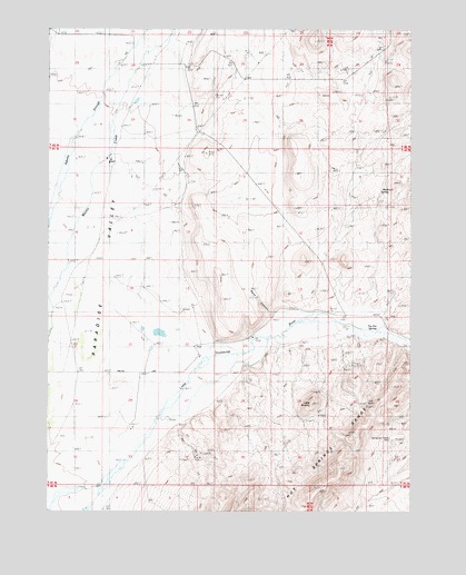 Little Poverty, NV USGS Topographic Map
