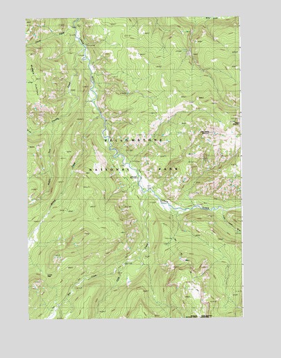 Little Saddle Mountain, WY USGS Topographic Map