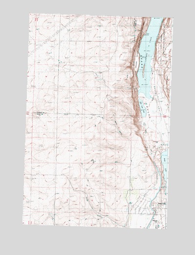 Little Soap Lake, WA USGS Topographic Map