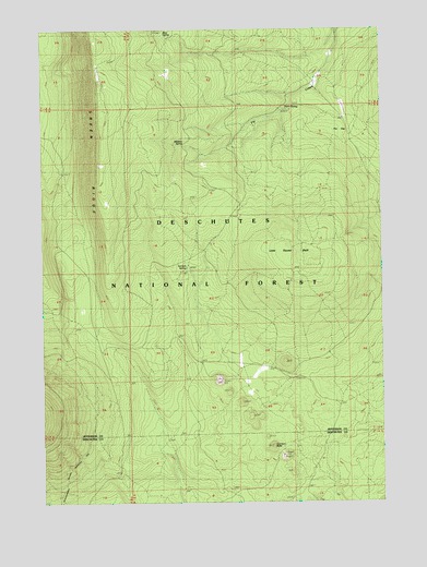 Little Squaw Back, OR USGS Topographic Map