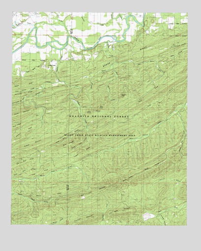Little Texas, AR USGS Topographic Map