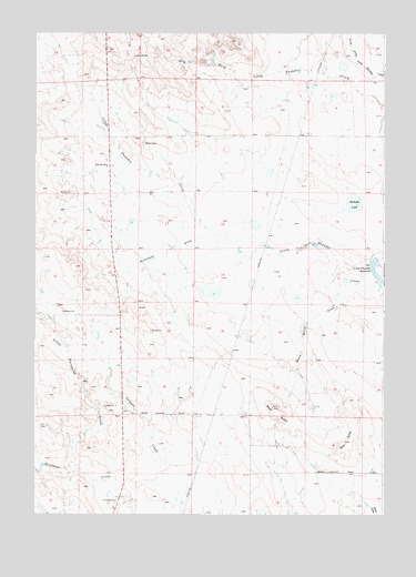 Little Thunder Reservoir, WY USGS Topographic Map