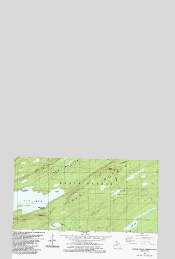 Little Todd Harbor, MI USGS Topographic Map