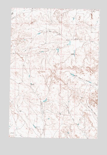 Bateman Coulee NE, MT USGS Topographic Map