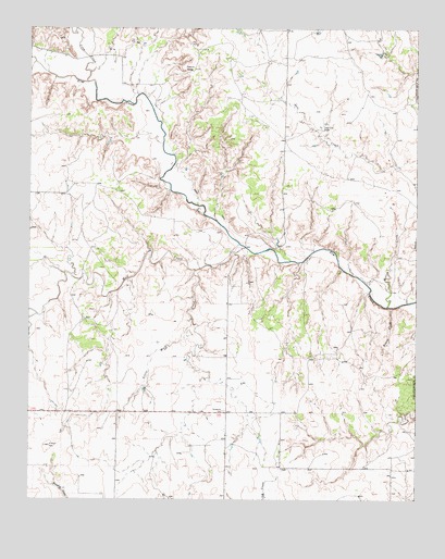 Little Wolf Creek, TX USGS Topographic Map