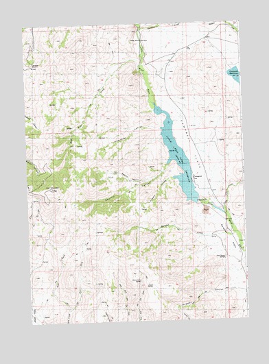 Little Wood River Reservoir, ID USGS Topographic Map