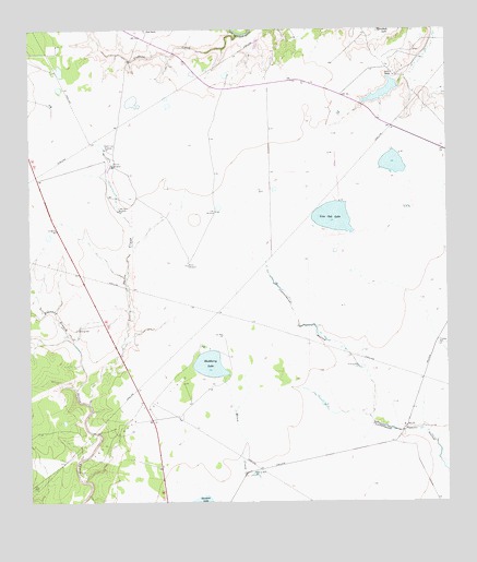 Live Oak Lake, TX USGS Topographic Map
