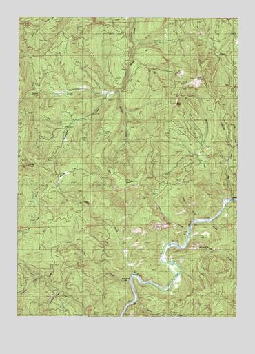 Live Oak Mountain, OR USGS Topographic Map