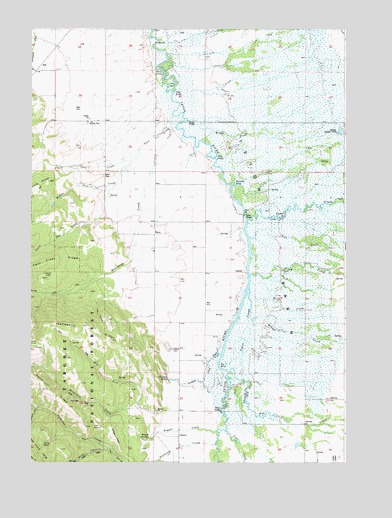 Bates, ID USGS Topographic Map