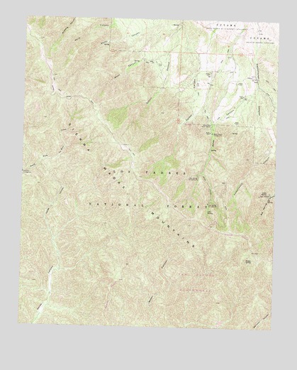 Bates Canyon, CA USGS Topographic Map