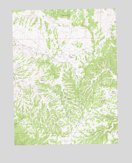 Bates Knolls, UT USGS Topographic Map