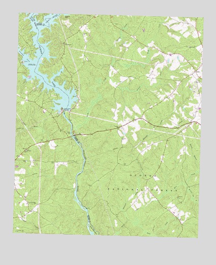 Lloyd Shoals Dam, GA USGS Topographic Map