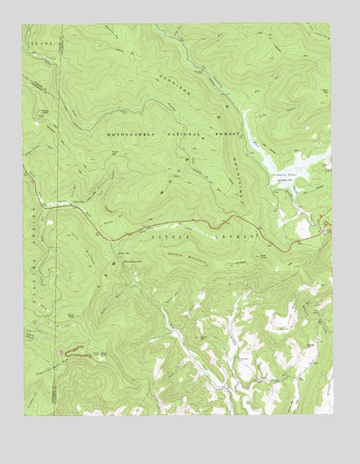 Lobelia, WV USGS Topographic Map