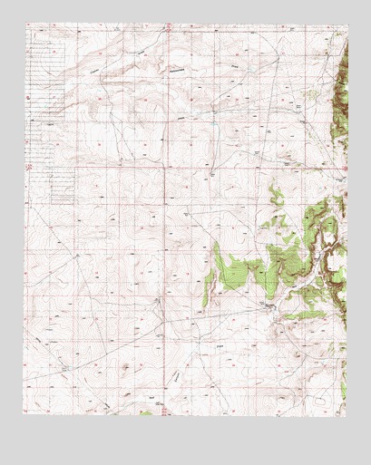 Lobo Hill NE, NM USGS Topographic Map