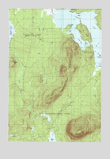 Lobster Mountain, ME USGS Topographic Map