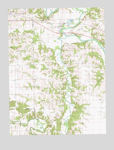Lockridge East, IA USGS Topographic Map