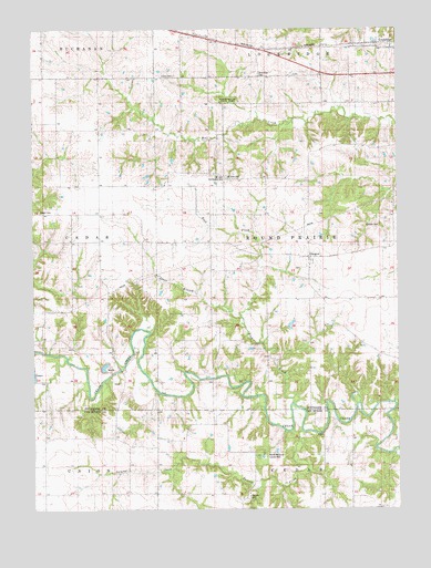 Lockridge West, IA USGS Topographic Map