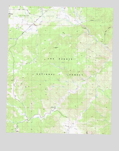Lockwood Valley, CA USGS Topographic Map