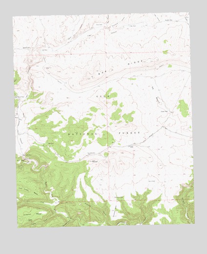 Loco Mountain, NM USGS Topographic Map