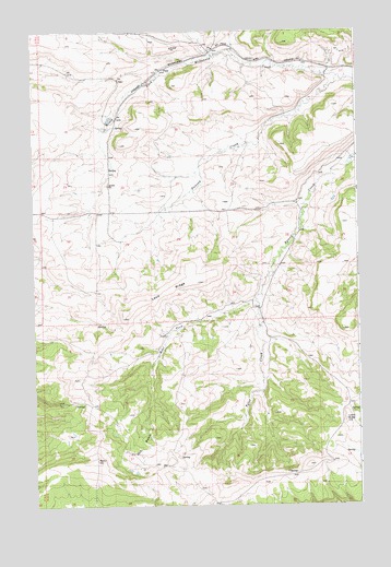 Loco Ridge, MT USGS Topographic Map